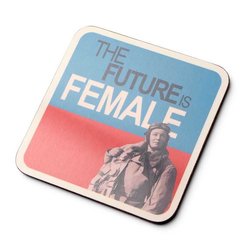 the future is female feminist second world war souvenir coaster imperial war museums gifts main image